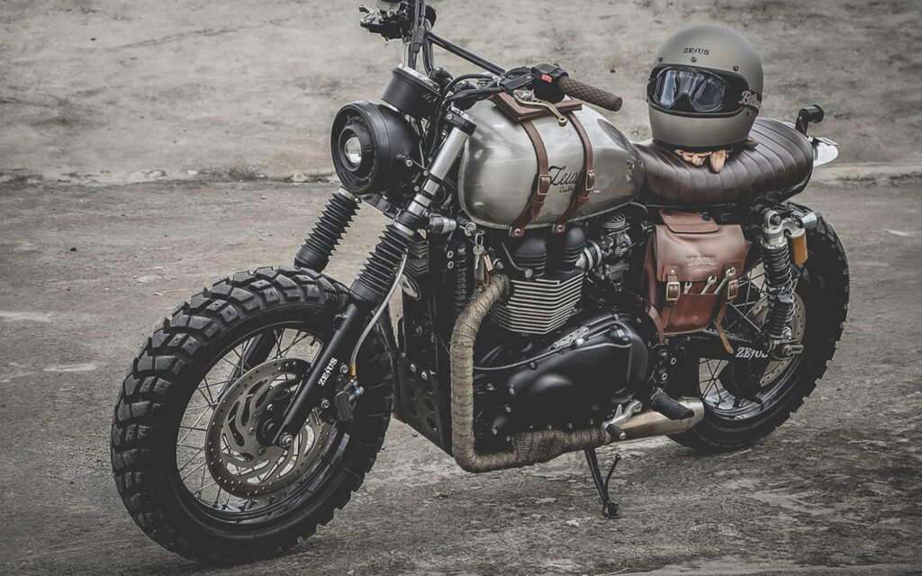 zeus adventure Side Bag for classic motorcycles